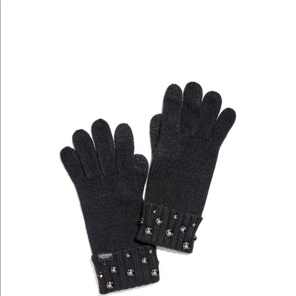 ?VS Pom Pom embellished hat and gloves main image 5